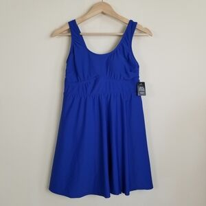 Torrid Wireless Long Length Scoop Swim Dress With Brief Size Medium 10 NWT